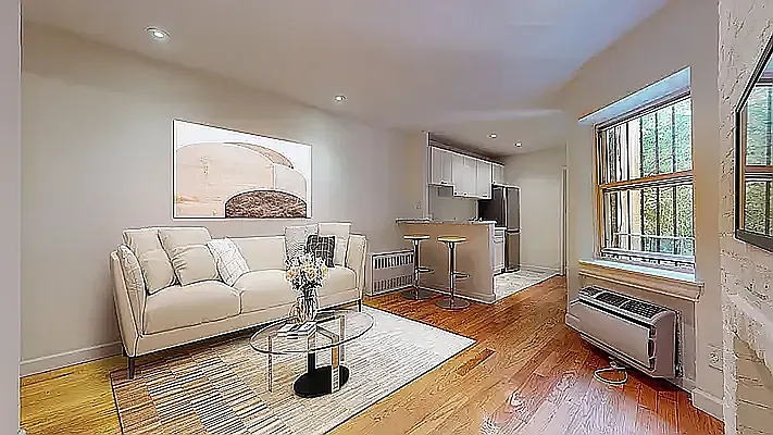 Living room at 118 East 92nd Street, Apt. 4D
